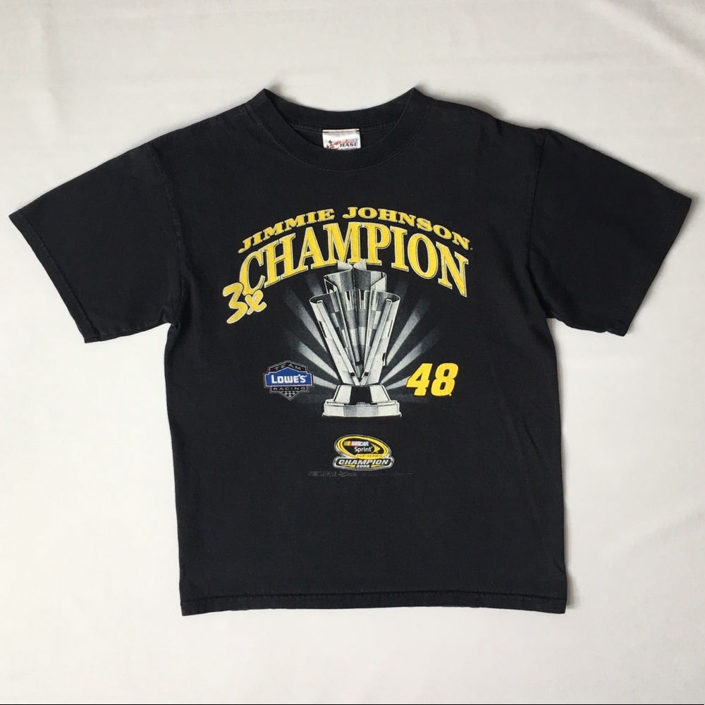 NASCAR - VTG J. Johnson T Shirt - Black - Men’s M